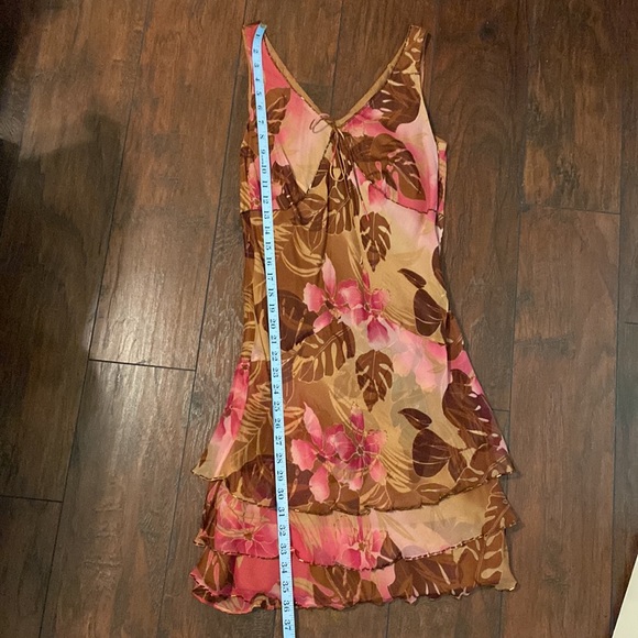 Robbie Bee pink and brown cocktail dress - Picture 7 of 7